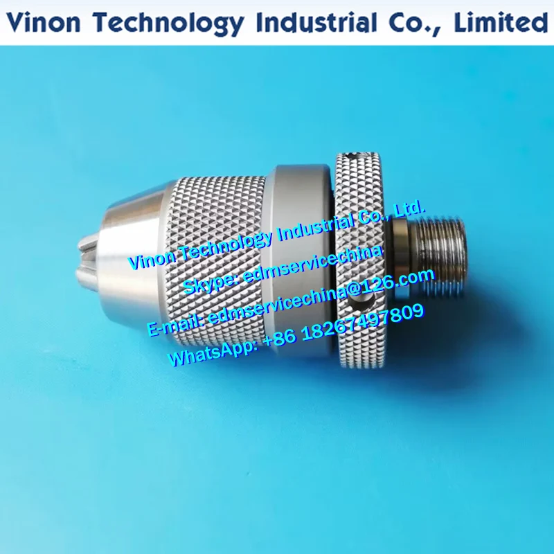 Capacity 0-3.0mm Stainless Steel Keyless Drill Chuck for CHMER Drill EDM Machine, edm Tubing Chuck for EDM Superdrill machine