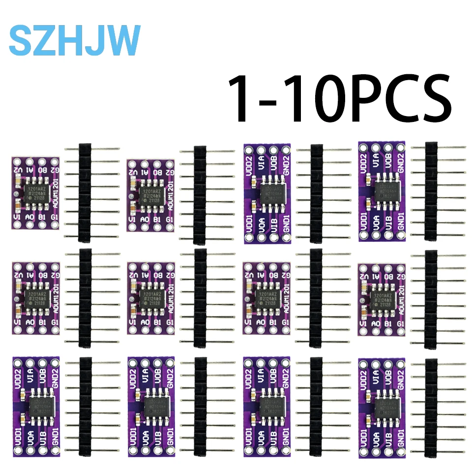 1-10PCS Módulo de placa isoladora magnética substituir Optoacopladores ADUM1201 Isolador ADUM1201ARZ SOIC SPI Interface
