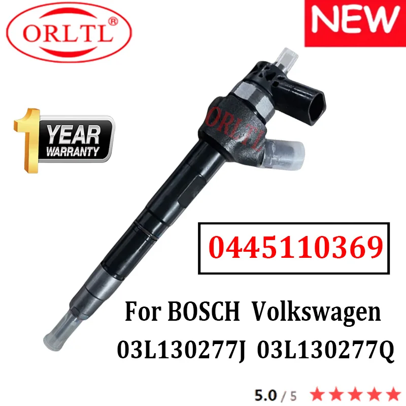 

NEW 0445110369 03I 130 277j Original Fuel Injection 0 445 110 369 03L130277J 03L130277Q For Diesel Volkswagen AMAROK 2.0/CADDY