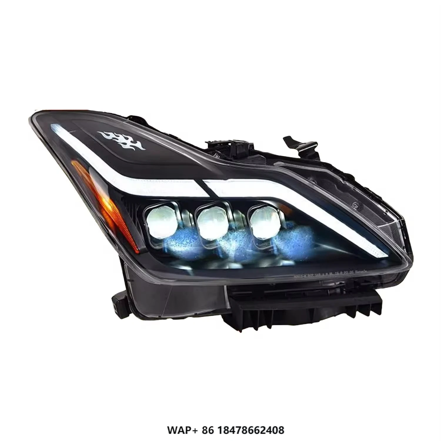 

LED Lens Light Car Accessories for Infiniti G37 Headlight Assembly G25 Modified GTR Daytime Running Light Turn Signal