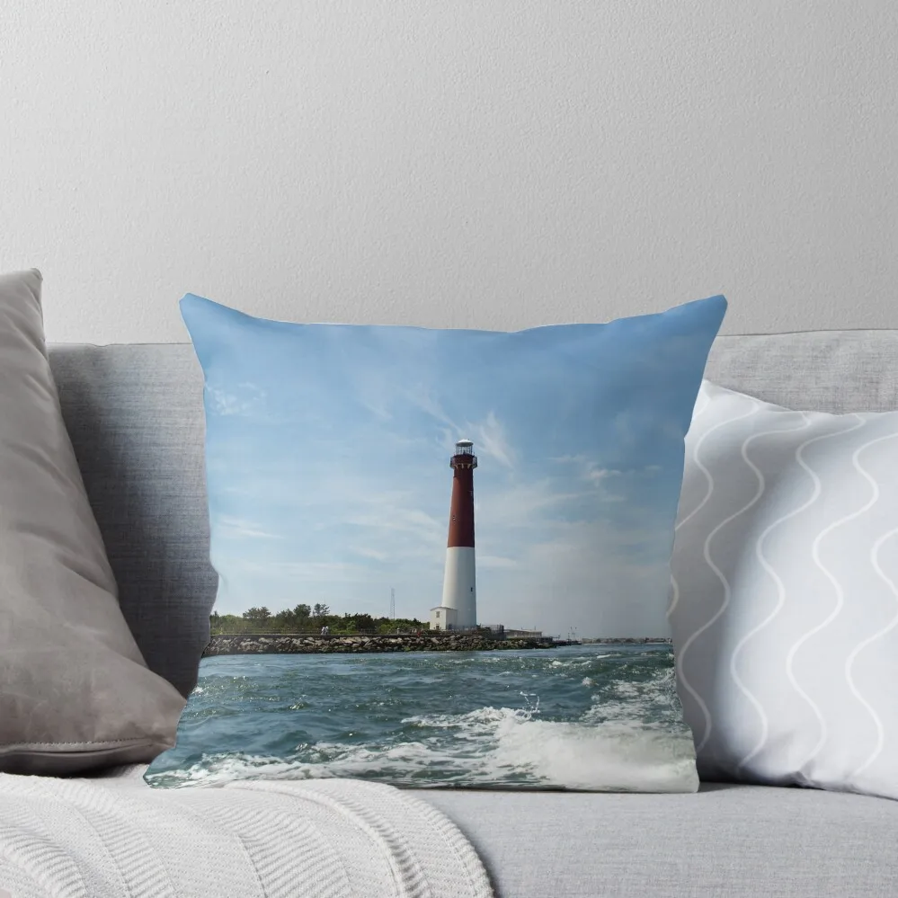 Barnegat Lighthouse - Ship Bottom, NJ Throw Pillow Decorative Sofa Cushion Anime Christmas Pillow luxury home accessories