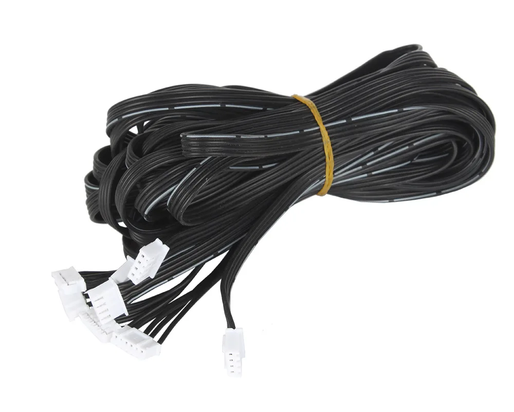 Cable de Motor paso a paso de 4 cables para impresora 3D, Cable de silicona Extra suave y resistente al pliegue, Cable de extensión de Motor de 1 metro de 4p a 6 pines