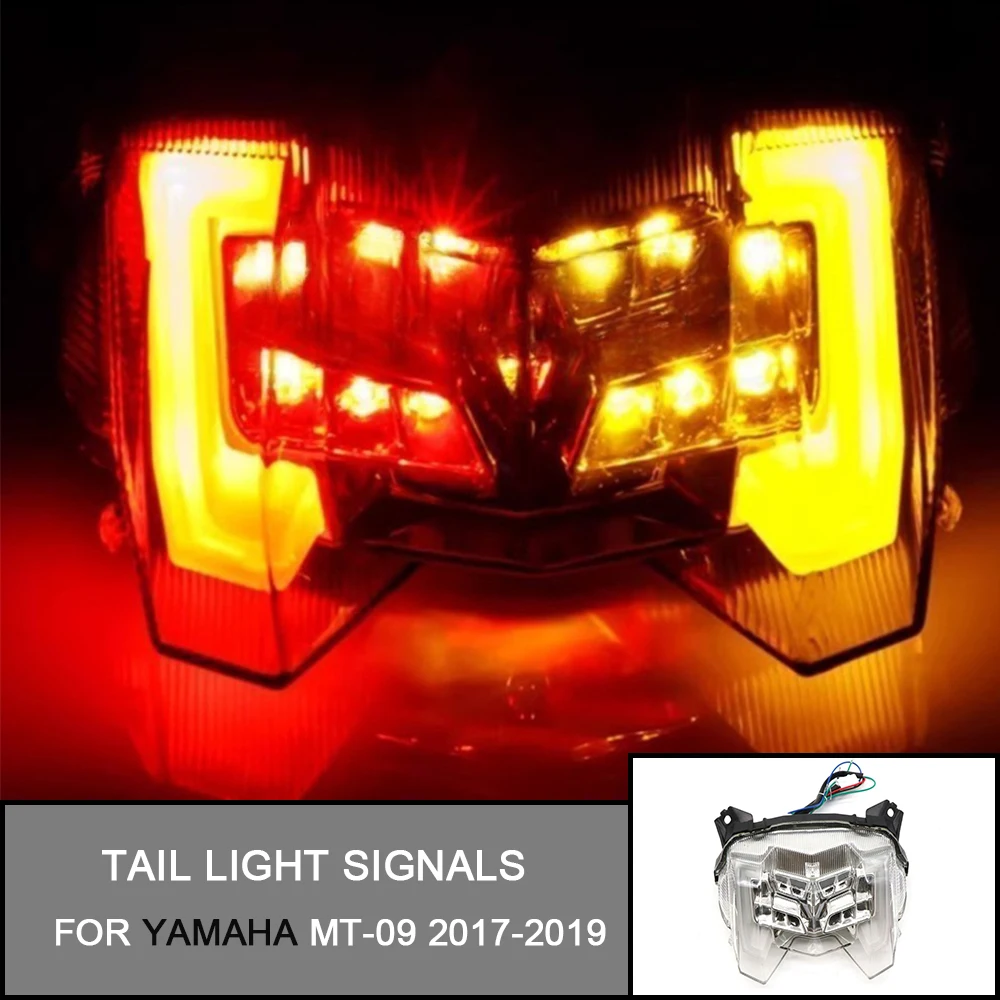 

For Yamaha MT09 Tail Light Brake Light MT 09 MT-09 2017 2018 2019 LED Taillight Brake Rear Warning Turn Signal Indicator