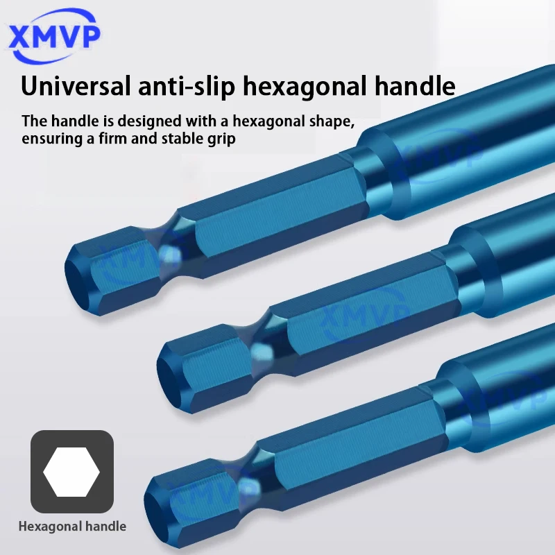 Woodworking drill bit,wood and wood drilling and hole-making,special extended support drill bit, hexagonal handle, three slots