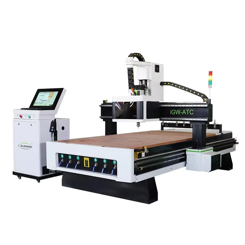 

Wood Router 1325 2040 2130 ATC Automatic Tool Changer Cnc Router 2000 x 4000 Machine Wood Engraving for Sale