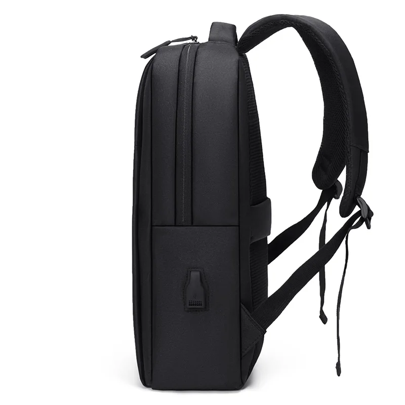 GOLF New Men Backpack usb School 15.6 Inch Business Laptop Backpack Large Capacity Waterproof Black Travel Bags with usb Charger