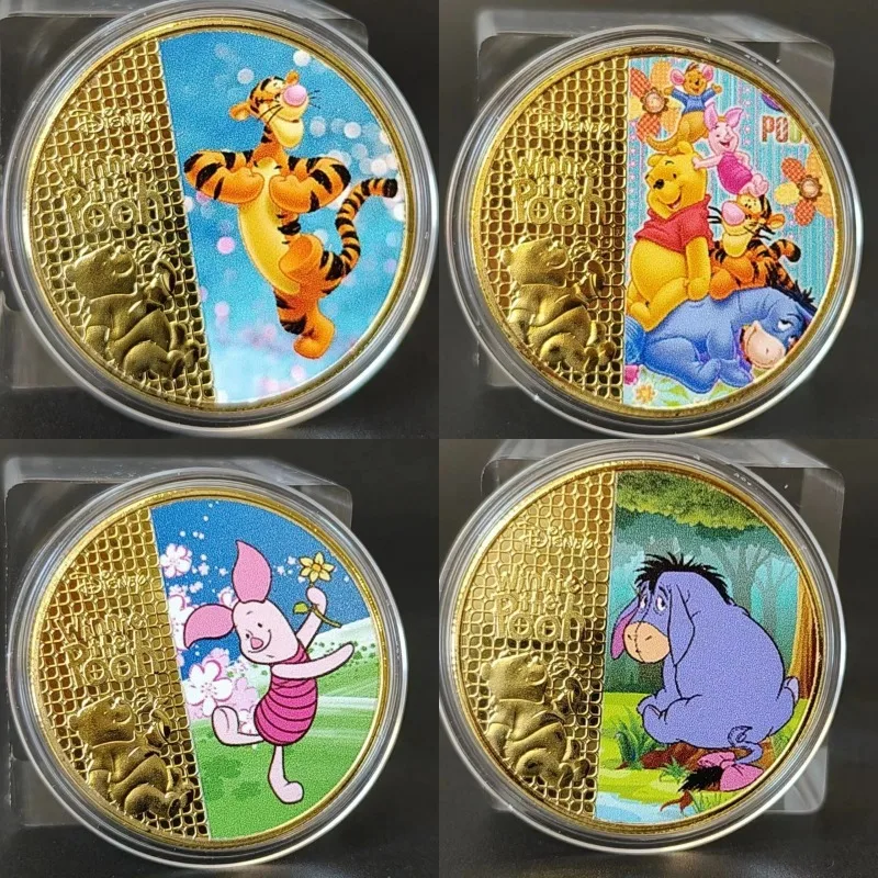 

Disney Winnie The Pooh Commemorative Coin Q Doll Commemorative Medal, Children's Gift, Casual Gift, Collection and Commemoration