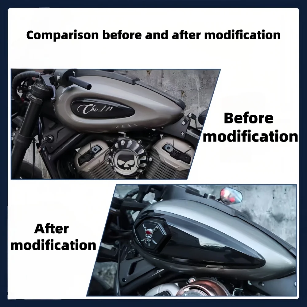 벤다 블랙 플래그 500 연료 탱크 와이드 바디 나폴레옹 킹실라 450 연료 탱크 와이드 바디 장식 커버 보호 커버에 적합