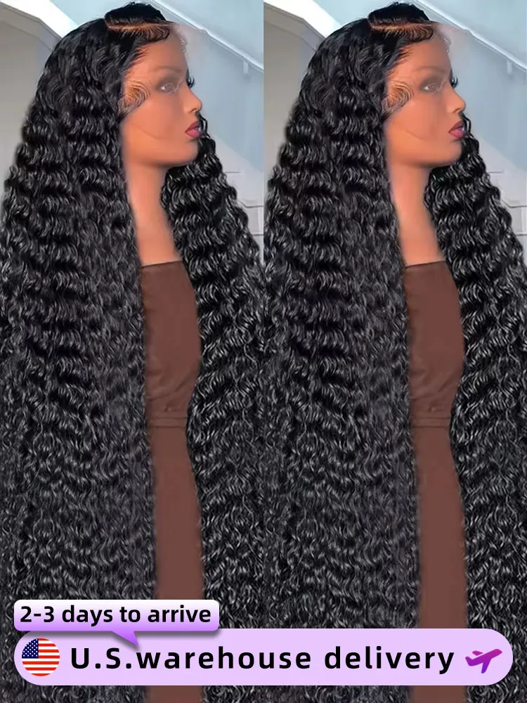 

30 40Inch Kinky Curly Lace Front Human Hair Wigs 250% Density Loose Deep Wave Frontal Wig 13x6 13x4 HD Brazilian Human Hair Wigs