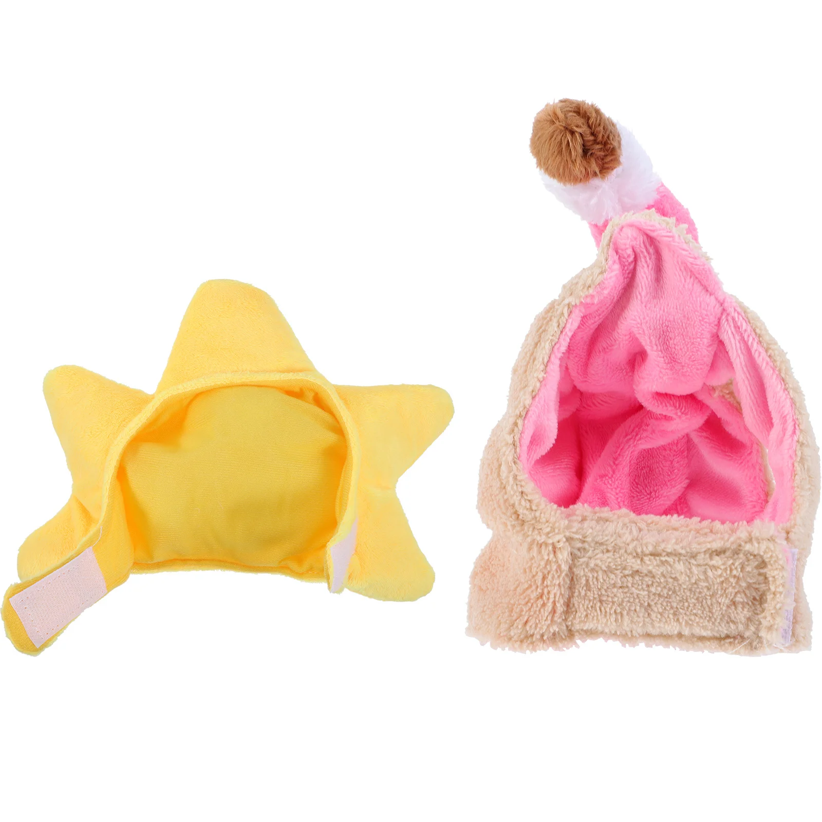 

2Pcs Cartoon Pet Hat Lovely Cat Dog Cap Comfortable Cloth Material Party Photo Shoot Accessory Pet Hats Adorable Cat Hat