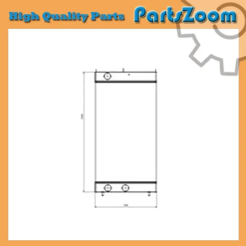 Water Tank Radiator 56B-03-21220 For Komatsu Dump Truck HM350-2 HM400-2