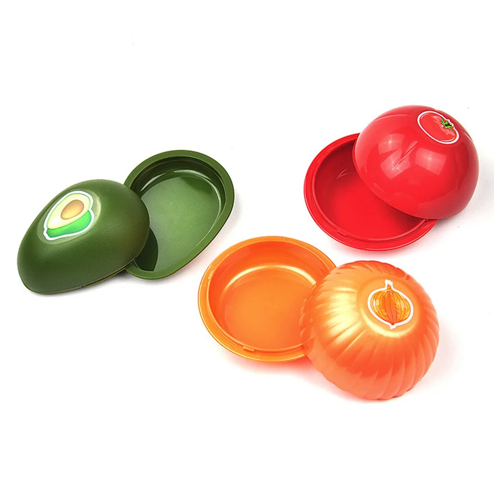 

4Pcs Food Plastic Box Crisper Containers Lid Storage Conservation Fruit Holder Refrigerator Keeper Easy Clean