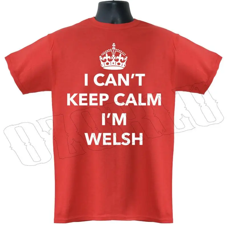 

I Can'T Keep Calm I'M Welsh Wales Nationality Crown Funny Mens T Shirt S Xxl