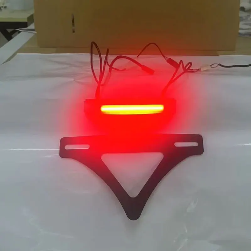 New Motorcycle Rear Tail Light Brake Turn Signals Integrated LED License Plate Bracket For BMW S1000RR S1000 RR 2020-2024