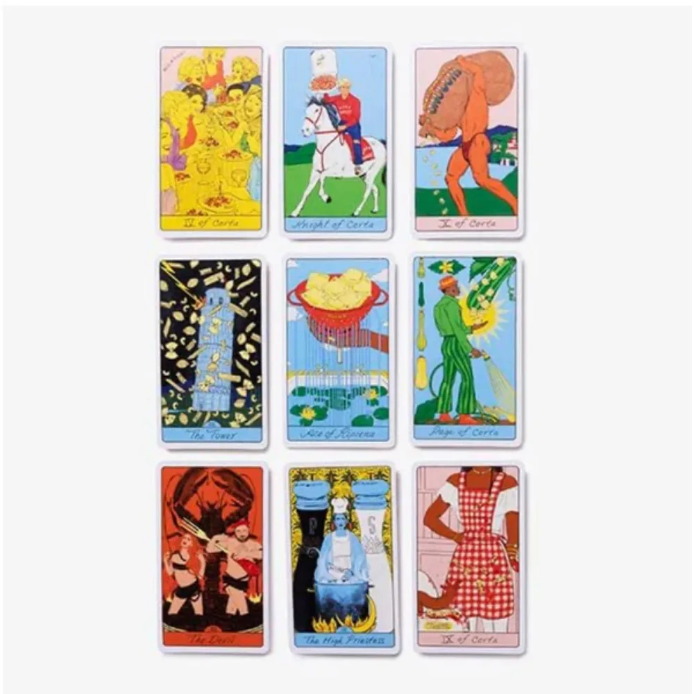 The Pasta Tarot 10.3*6cm: A 78-Card Deck for Delicious Divination, A Playful, Accessible, and Delicious New Interpretation