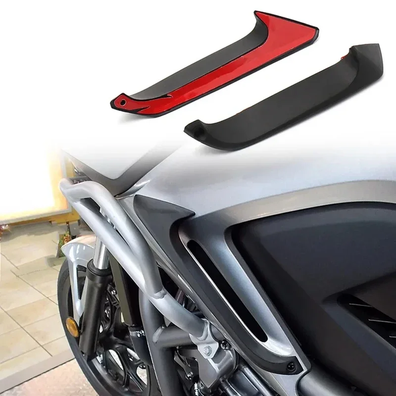 2 PCS Air Deflector Kit Motorcycle Air Deflector Kit Black Plastic For Honda NC700X NC 700 X NC750X NC 750 X 2012 2013 2014 2015