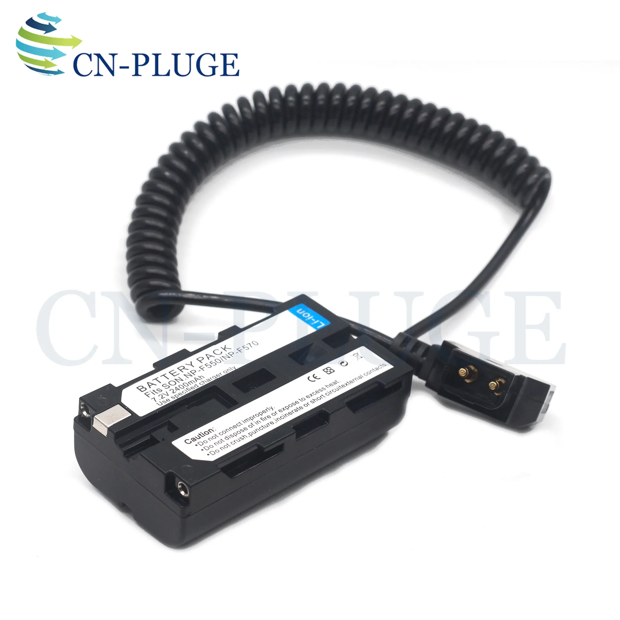 SmallHD 702 Display Power Cord NP-F550/NP-F570/970 Power Coupler DC Analog Battery Spring Cable