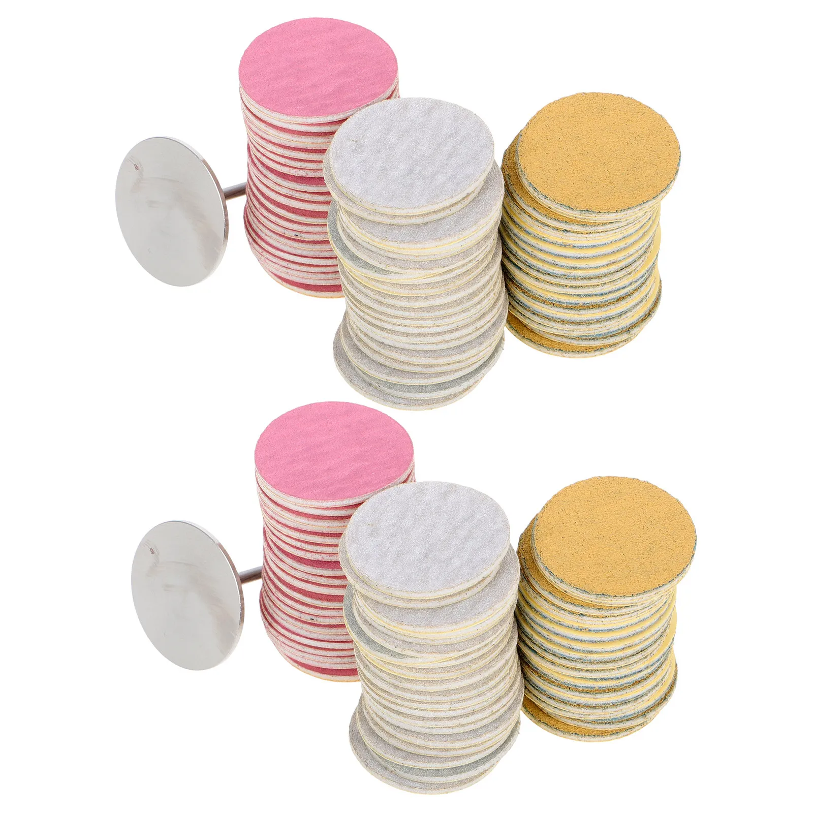 120Pcs Nail Sanding Discs Circular Sandpaper Sheets 0.98 Inch Nail Drill Bit Precise Pedicure Tool Bearing Hard Skin Remover