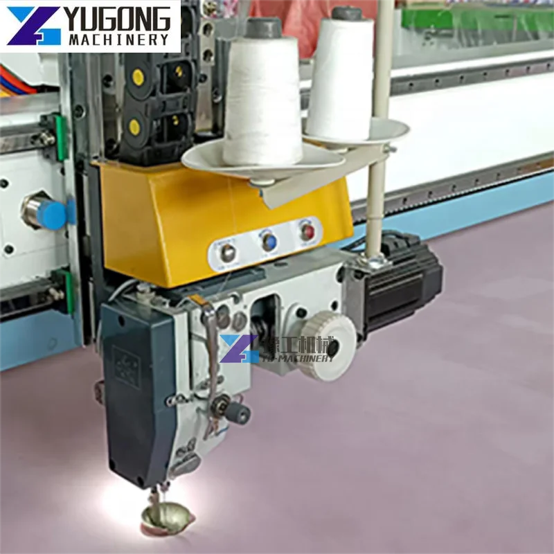 Automatic Computerized Single Needle continuous mattress quilting cutting machine home textile blanket bed sofa making machinery