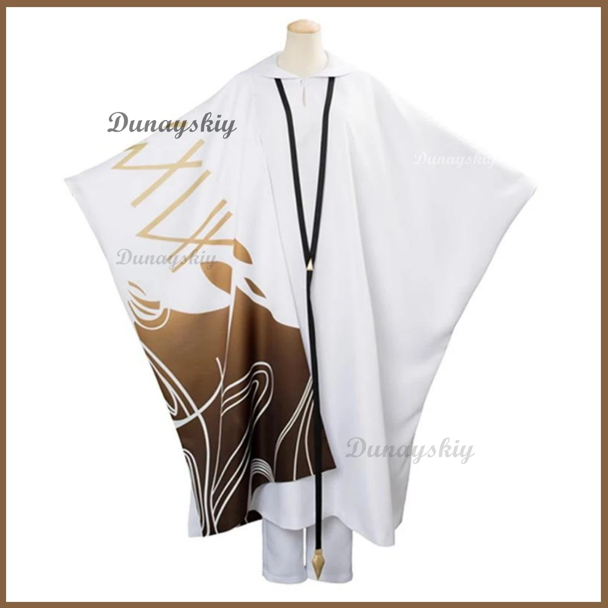 Anime Game Fate/strange Fake -Whispers of Dawn- Enkidu Cosplay Costume Wig White Cloak Uniform Man Woman Masquerade Ball Suit