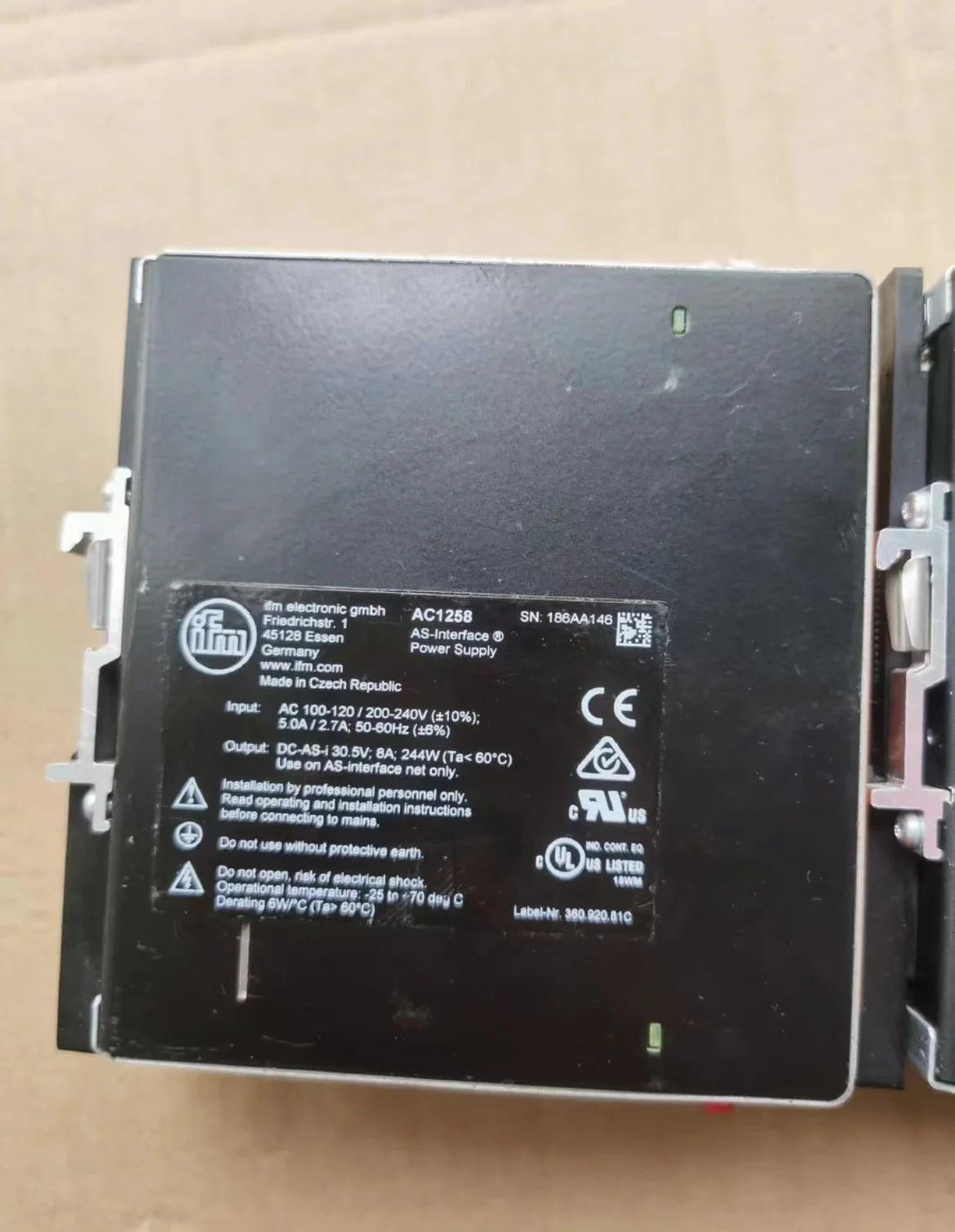 Imagem -02 - Módulo de Alimentação Usado Testado ok Ac1258