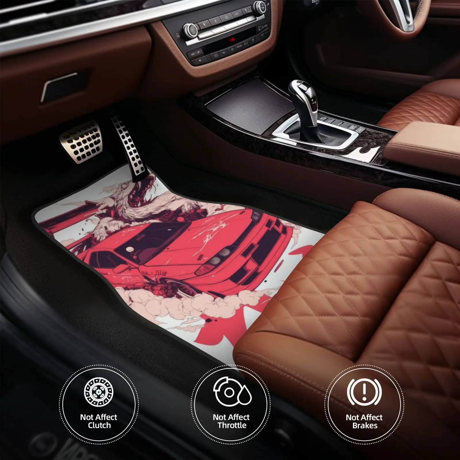 4pcs Universal Car Floor Mats | Premium High-End Quality, Exquisite Professional Automotive Design, High-Density Polyester, Auto