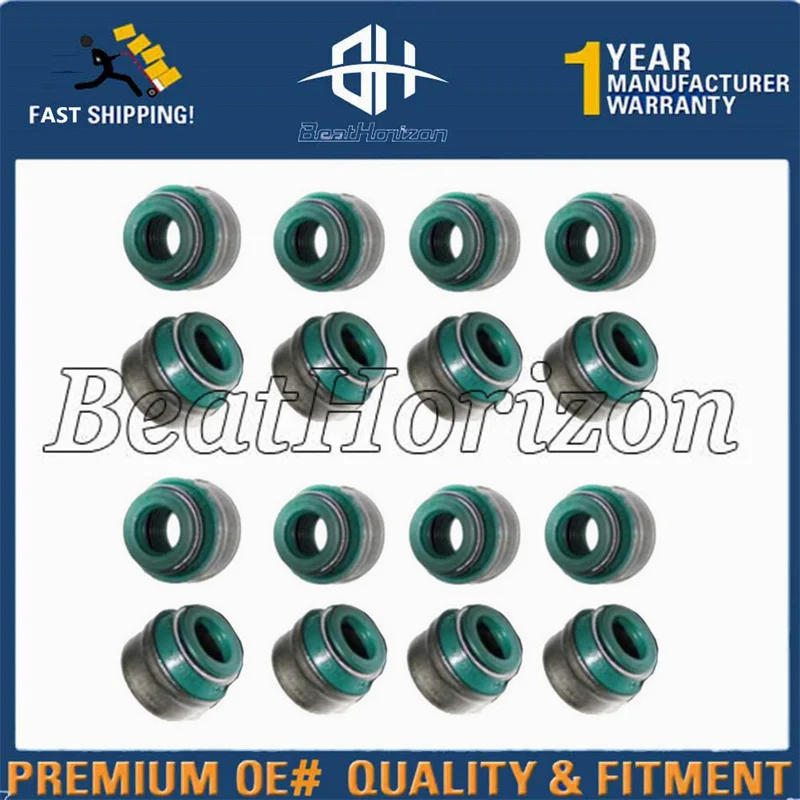 

Brand New 16pcs Valve Stem Seal 6650530158 For Ssangyong Actyon Kyron Rexton Rodius Korando C