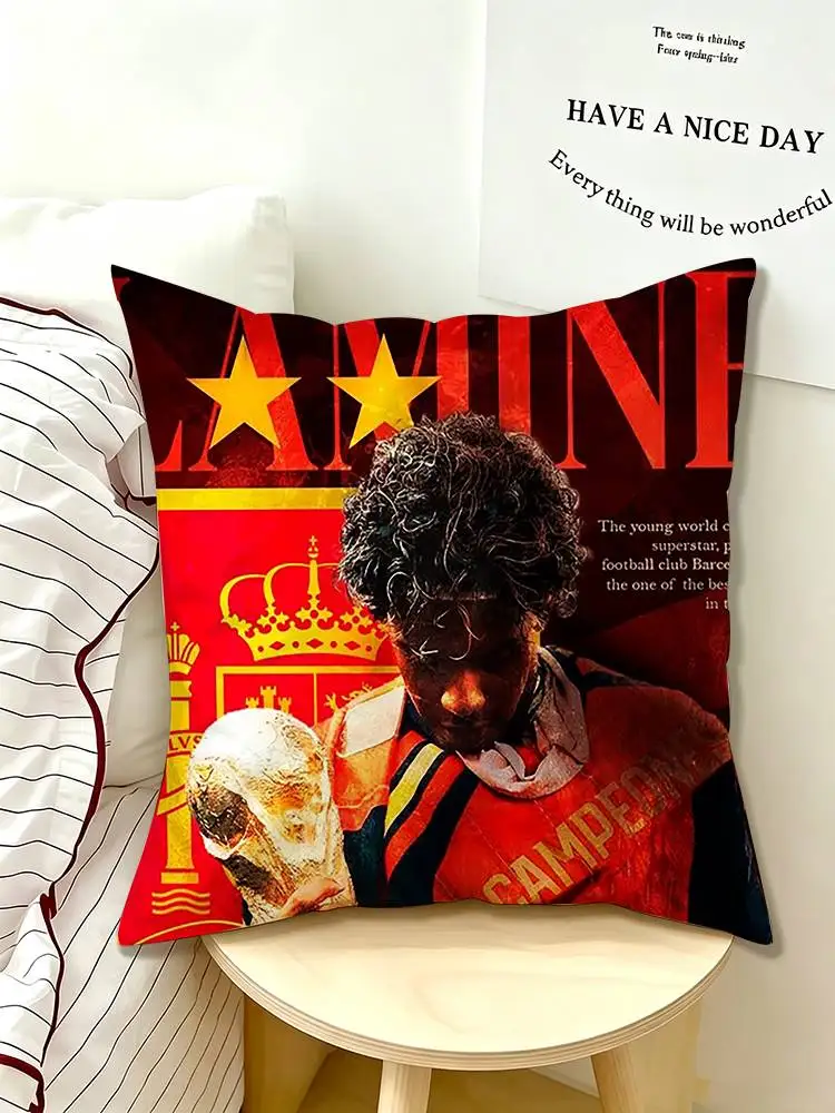 Spanish Football L-Lamine Yamal  Pillow Case Pattern Printed Pillowcase For Living Room Sofa Cushion Cover