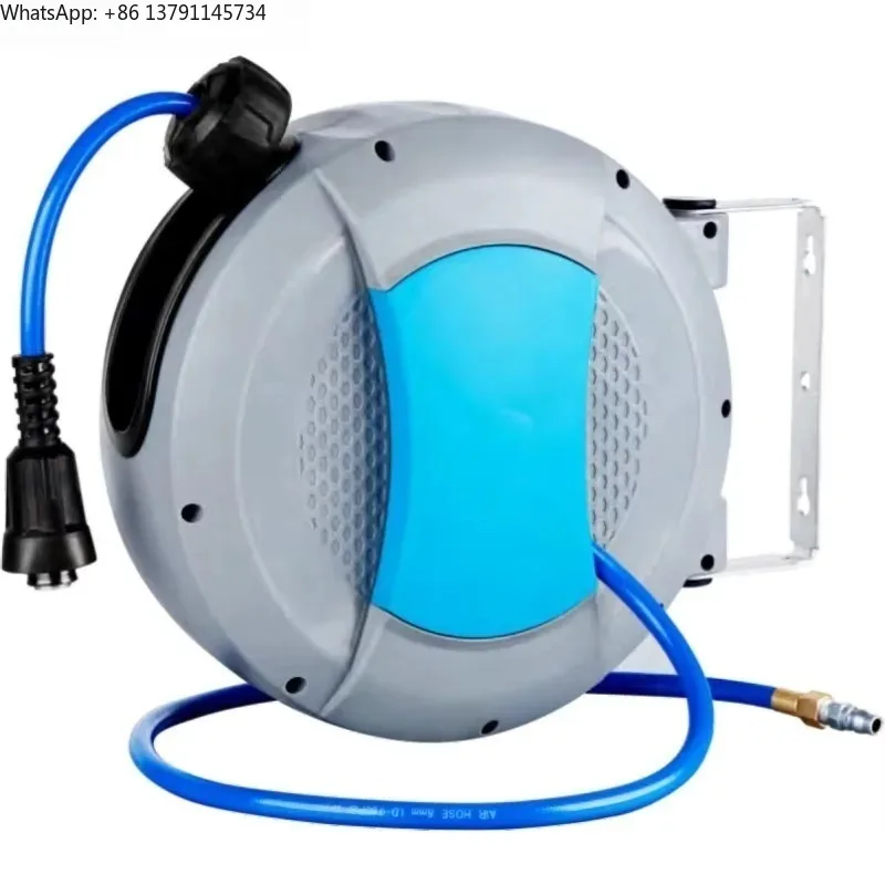 Industrial Electric Manual Car Jet Wash 15BAR High Pressure Hose Reel System Auto Rewind Retractable Wall Mounted Water