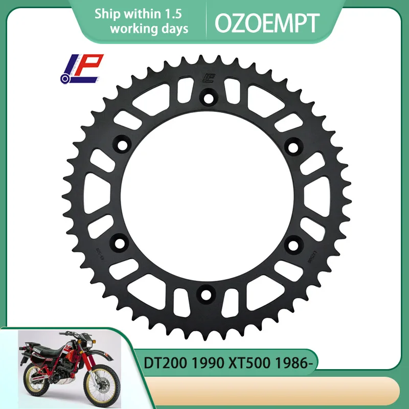 OZOEMPT 520-42T Motorcycle Rear Sprocket Apply to DT200 1990 XT500 1986-