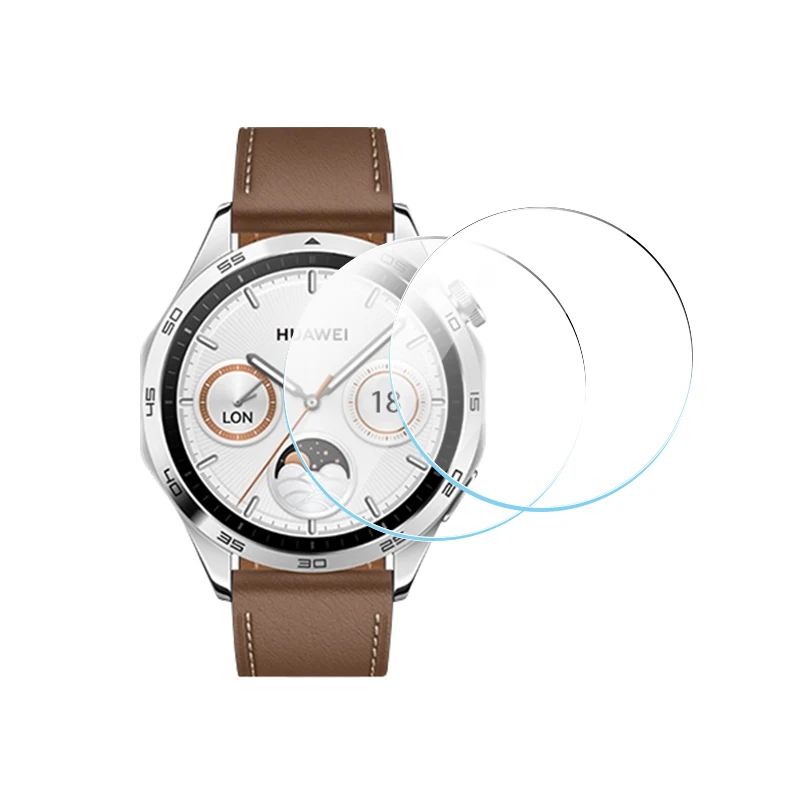 Proteggi schermo in vetro temperato da 3-5 pezzi per Huawei Watch GT 2/4/3 41mm/46mm/43mm con pellicola di allineamento per Huawei GT Cyber