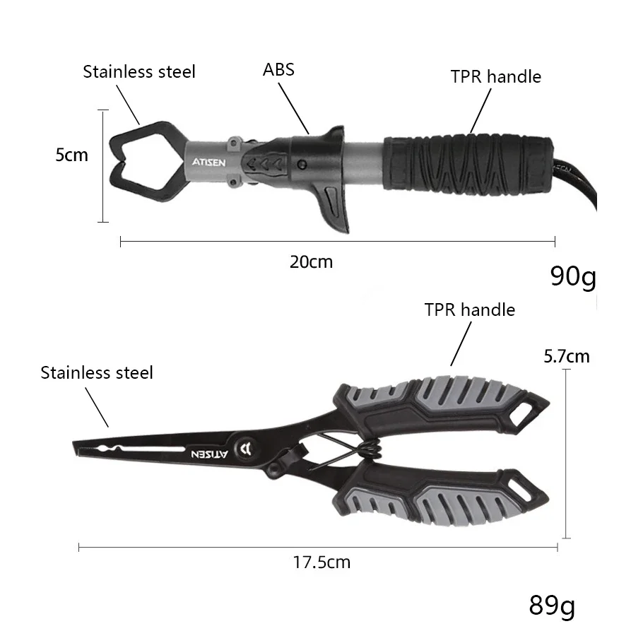 Fishing Pliers + Small Fish Grips ABS Multifunctional Tool Outdoor Portable Lure Pliers For fishing Rod stand for fishing Gaff