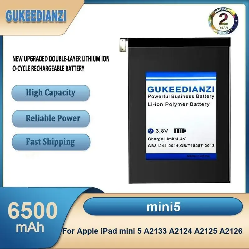 

Мини5 аккумулятор большой емкости 6500 мАч для планшета Apple iPad mini 5 A2133 A2124 A2125 A2126