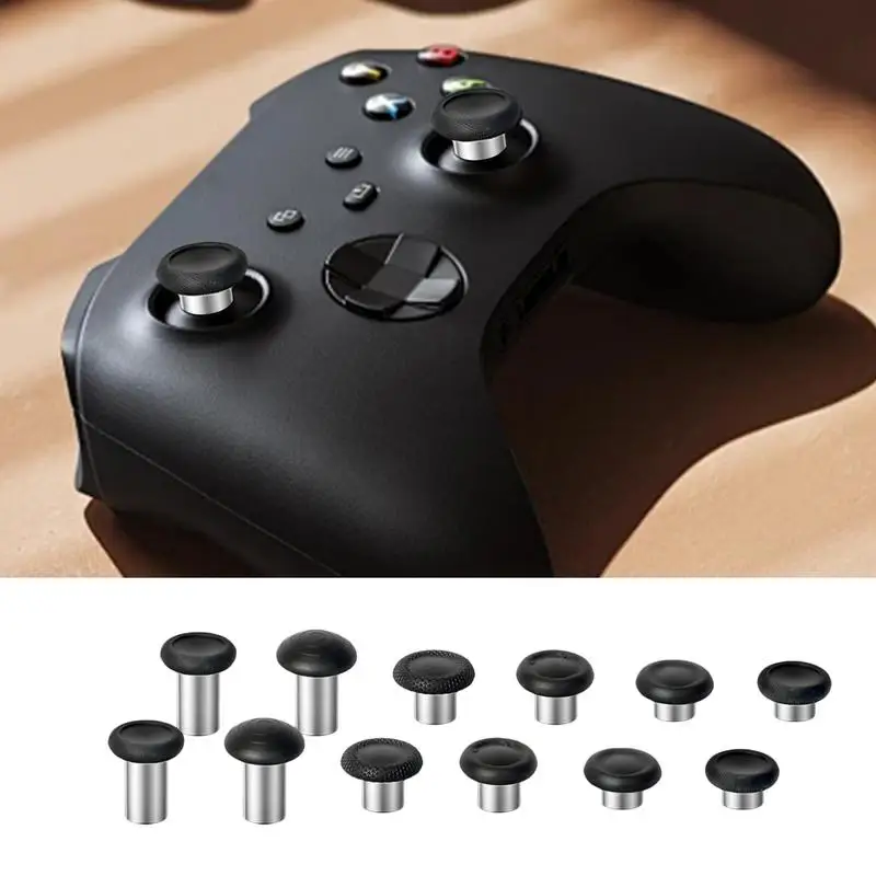 ل Xbox سلسلة X/S قبضة عصا التحكم Thumbstick الفطر عصا التحكم موسع عمود معدني موسع محكم الإبهام تحكم #3