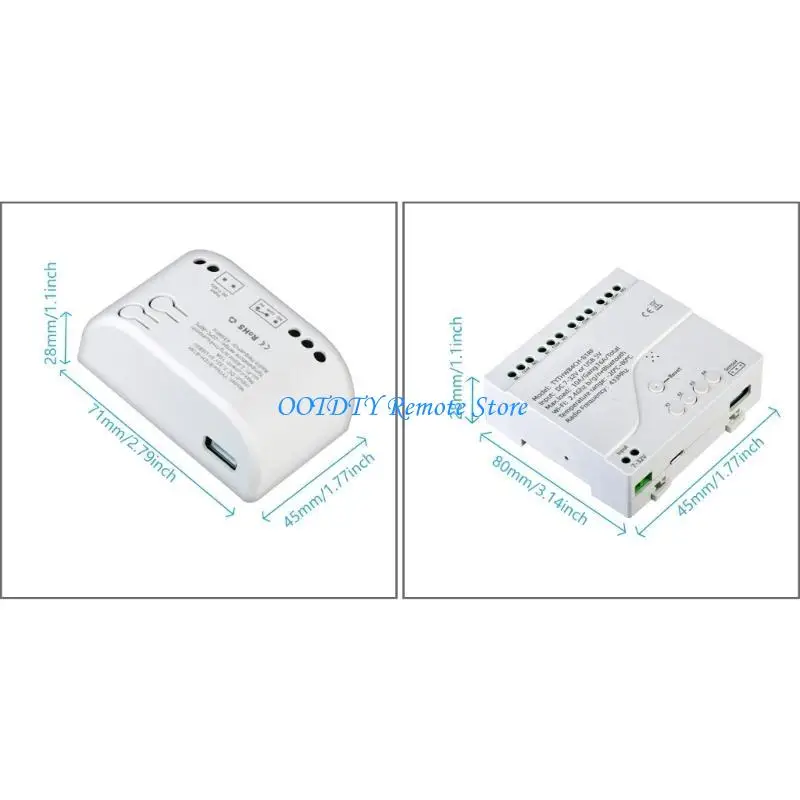 Modulo commutazione a temperatura intelligente WiFi USB5V o 7-32V/85-250V Monitoraggio del termostato 10A Modulo relè