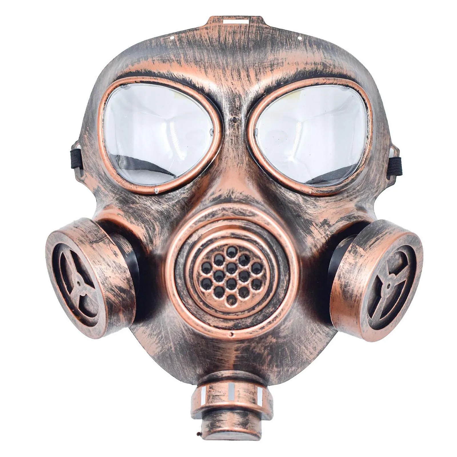 Masques à gaz avec lunettes Masques antibuée de style Steampunk pour hommes et femmes Accessoire de jeu de rôle d'Halloween Masque à gaz de démon gothique foncé