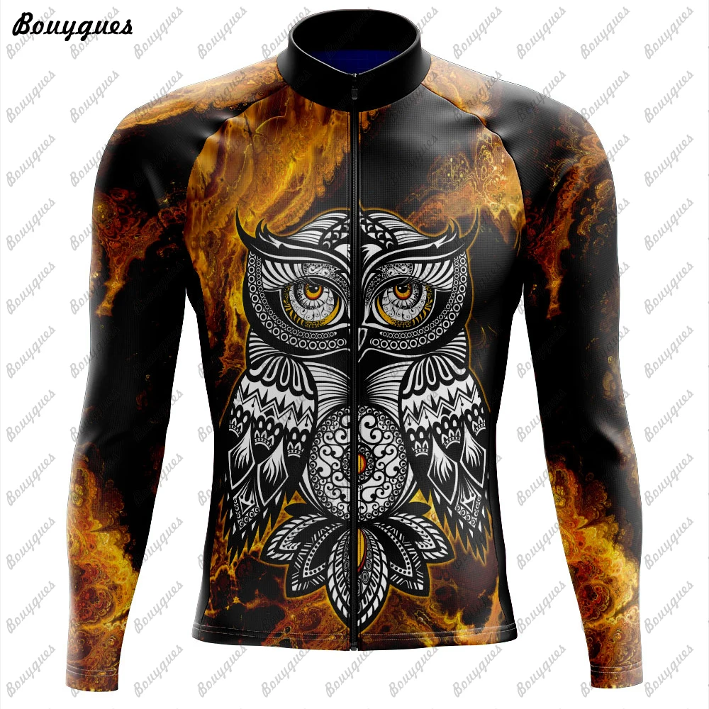 2024 New Team Cycling Jersey Set Long Sleeve Mountain Bike Cycling Clothing Breathable MTB Bicycle Clothes Wear for Mans