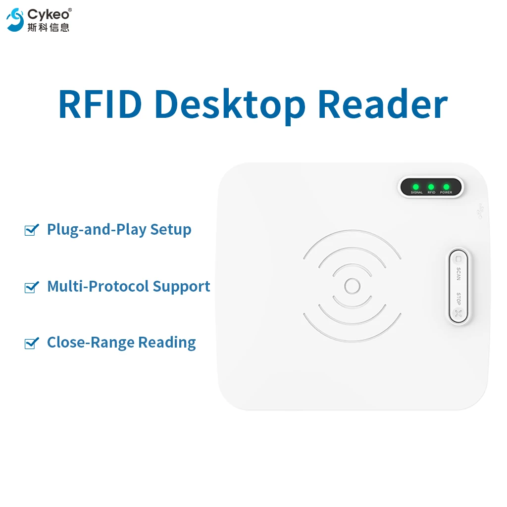 RFID Desktop Card Encoder USB Type C Contactless Card Writer UHF HF Reader Writer For Desktop Card Issuing Small Size Device