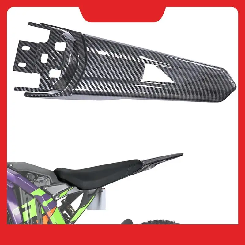 Motorcycle Rear Fender Extended Mudguard For Surron Light Bee X/S Segway X260 X160 Electric Dirt Bike Parts Carbon Fiber