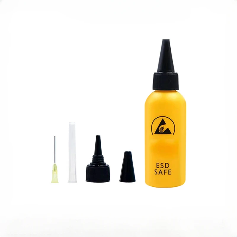 CAIUS 60ml Push Bottiglia di Alcool Liquido per Dispenser Colofonia Flusso di Saldatura Pasta per il Telefono Mobile PCB Pulizia Saldatura Riparazione