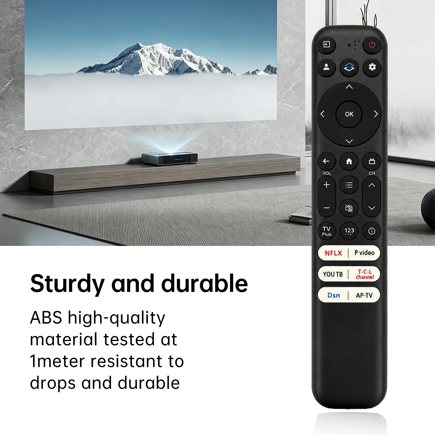 Replacement Remote RC813 for TCL Google TV, Compatible QM8/QM7/S5/S4/S3/Q7/Q6/Q5 Series, Exclude Roku TVs