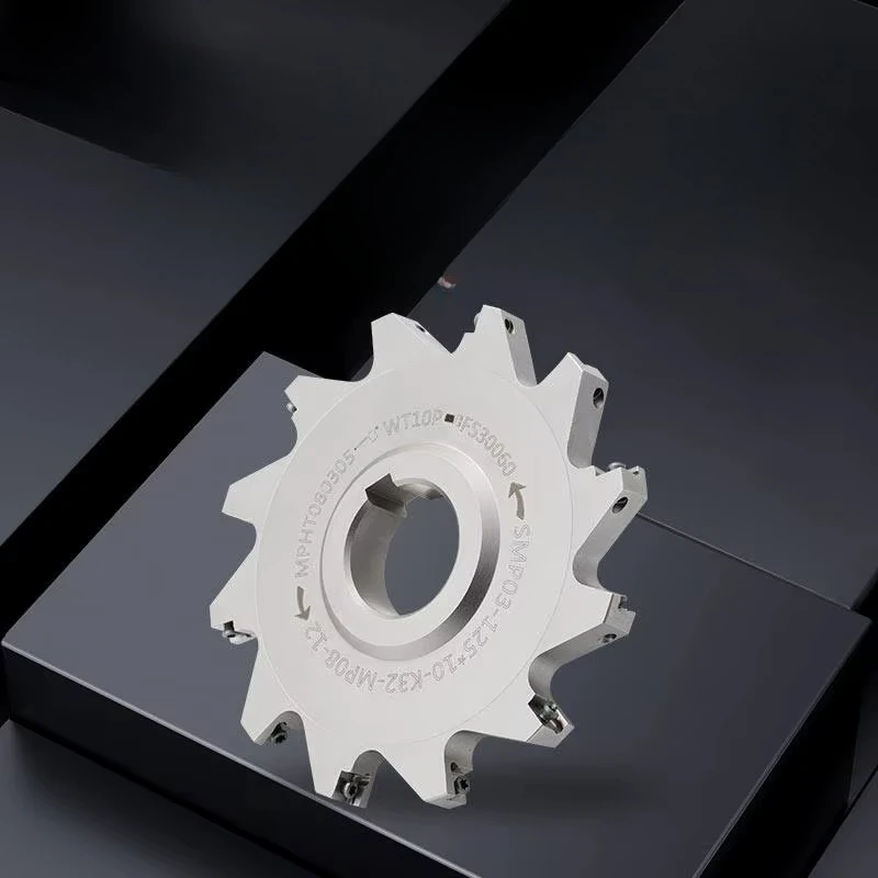 CNC Three-Sided Blade Milling Cutter Disc SMC/SMD Indexable Back Milling Blade Type Slotting Saw Blade T-Shaped Grooving