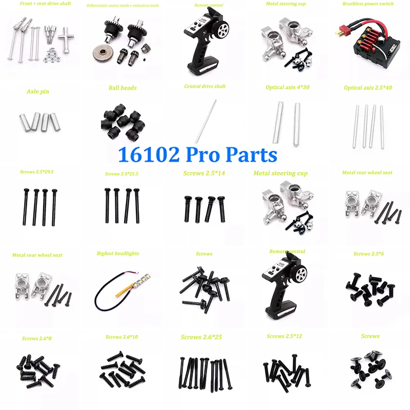 SCY 16102PRO/16101PRO Remote Control Car Core Accessory Kit - Precise Transmission, Stable Control for All Scenarios