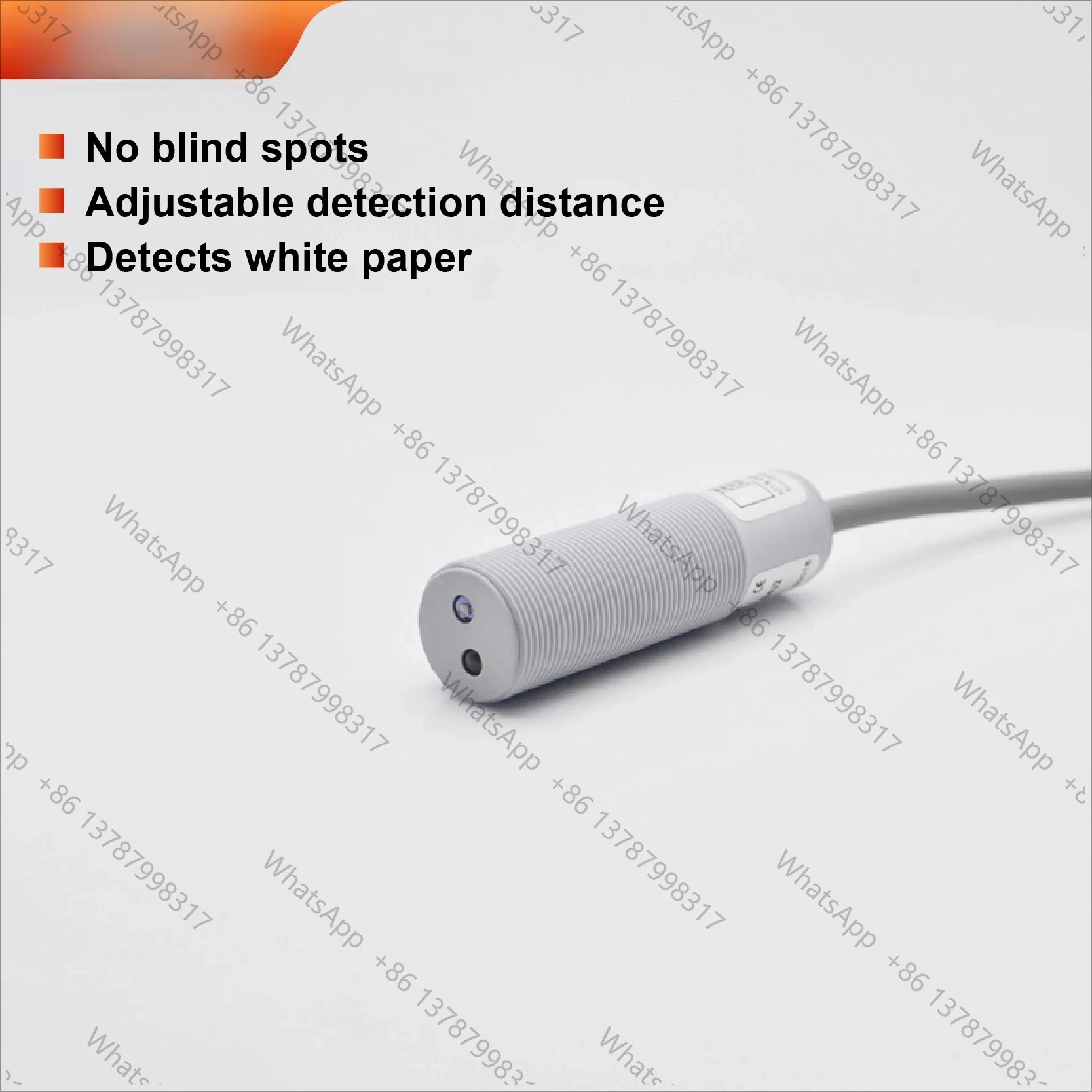 M12 M18 Q31 Transparent Object Detection Sensor Photoelectric Switch for Glass Film No Blind Zone Waterproof Diffuse Reflective
