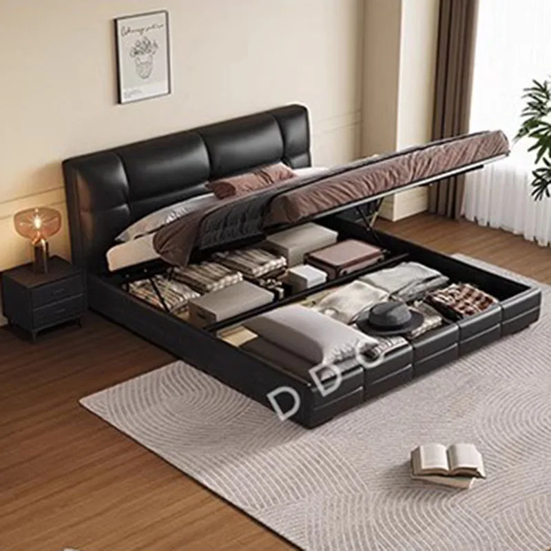 Sun Multifunctional Bed Modern Storage Comfortable Princess Queen Baby Cheap Wooden Bed Space Saving Beliche Office Furniture