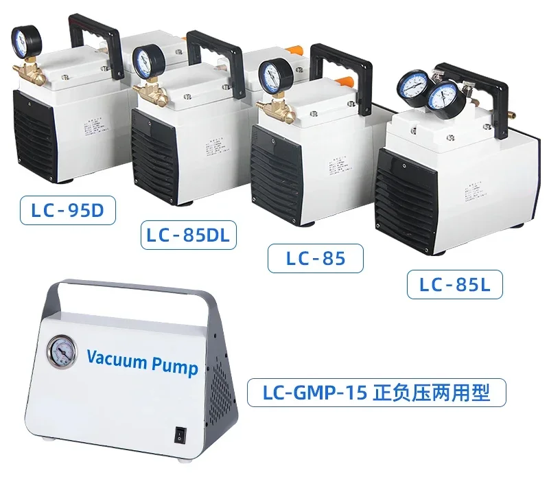 Lab Oil-Free Diaphragm Vacuum Pump Small Suction Positive & Negative Pressure Device for Scientific Research