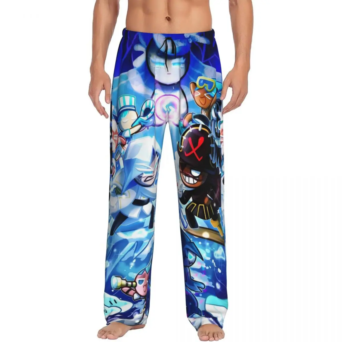 

Custom Men's C-Cookie Run Kingdom Pajama Pants Printed Cute Anime Sleep Sleepwear Bottoms with Pockets