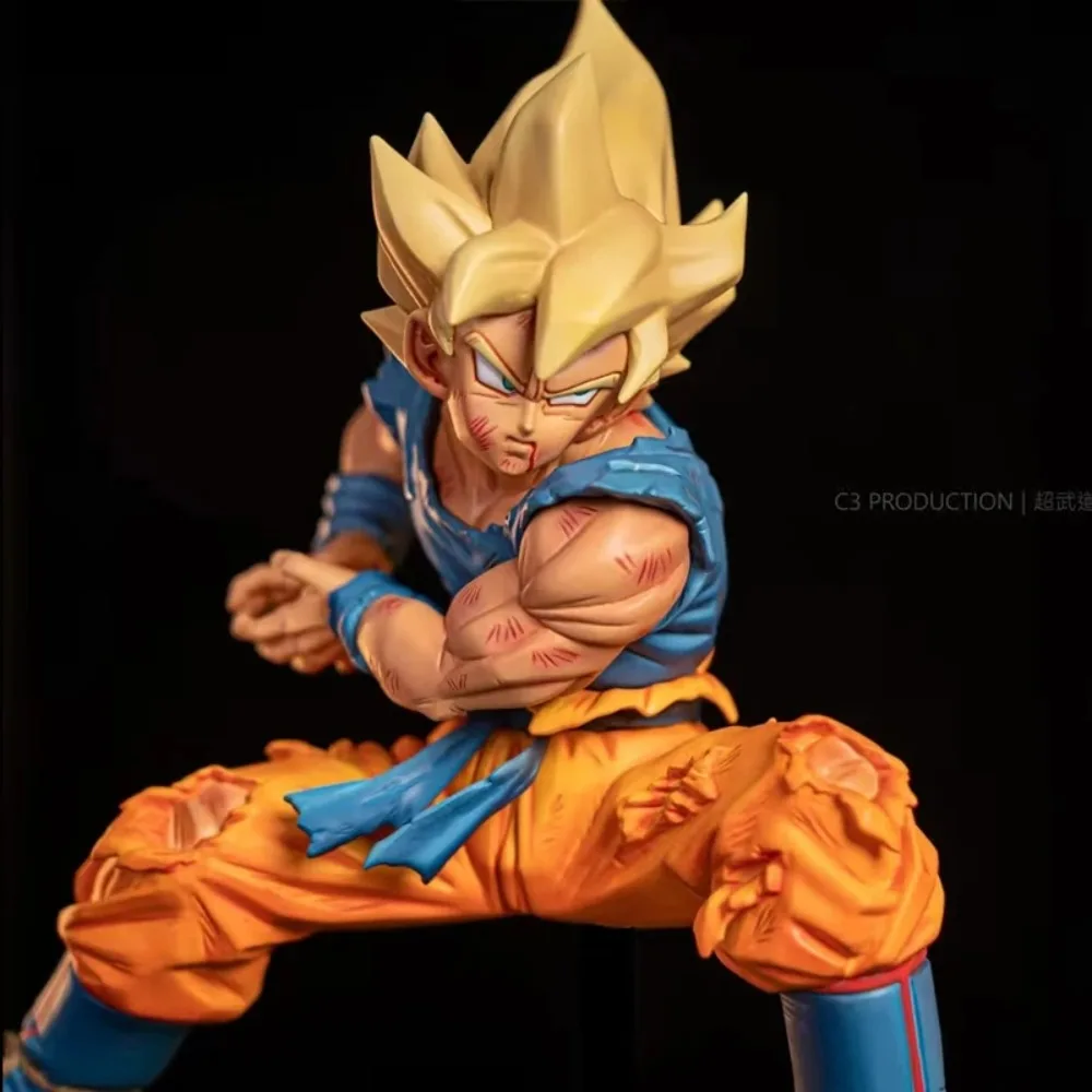 19 cm/7.5in Anime Dragon Ball Z Kamehameha Goku Figure Super Saiyan PVC figurines modèle poupées jouets pour enfants cadeaux