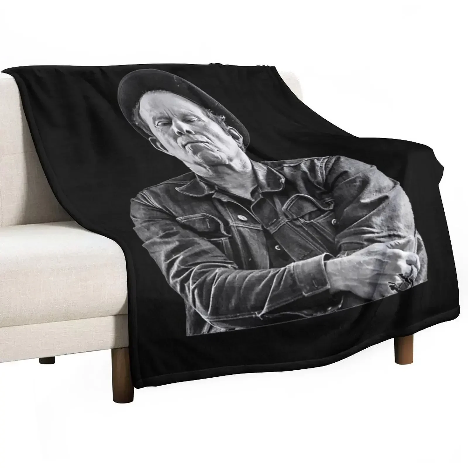 Tom Waits Throw Blanket Decorative Throw Comforter Quilt warm for winter Softest Fashion Sofas Blankets