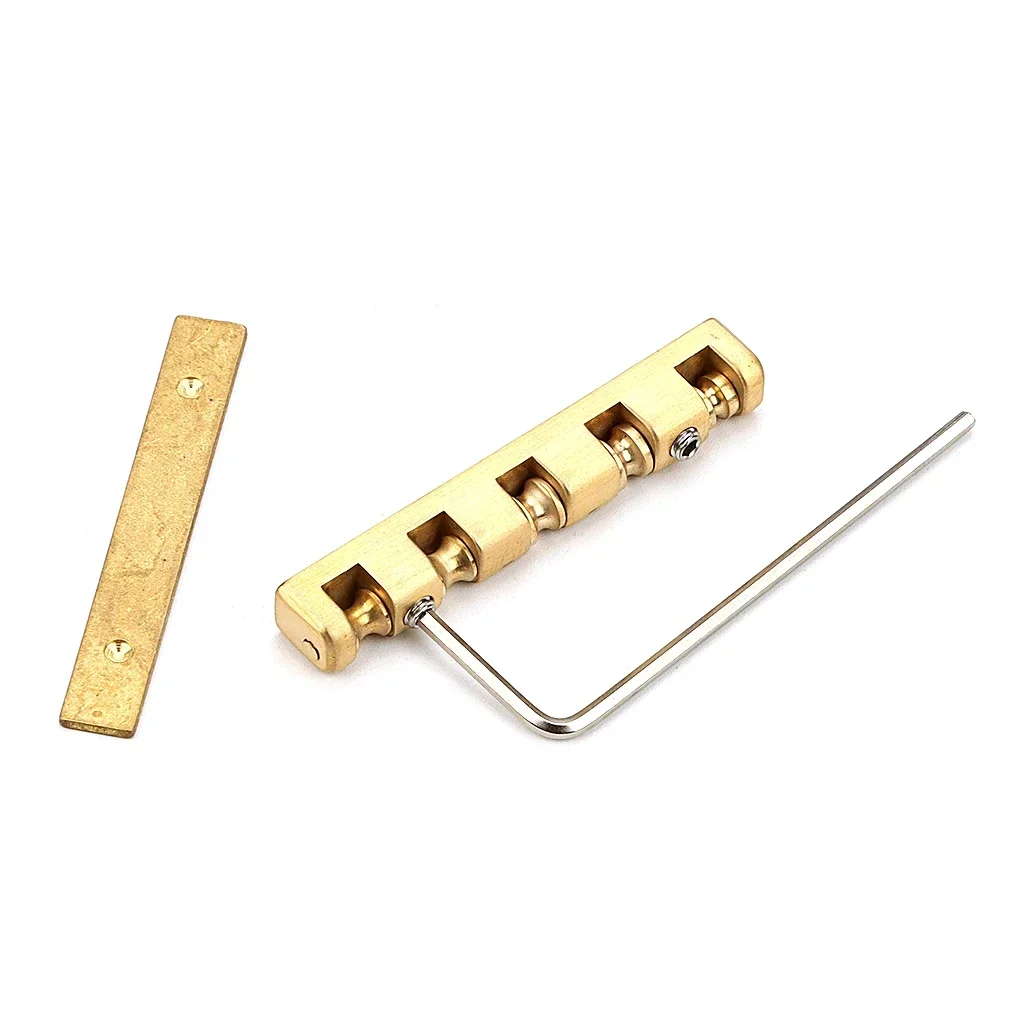１pcs５-string/4strings  Adjustable Brass Nut bass Guitar Bridge Nut Split Regulation Nut for ST Guitar Replacement Parts  42mm